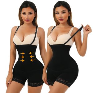 black tummy control compression shapewear for women slimming butt lifter shaper