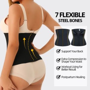 Black Slimming Belly Women Trimmer Sauna Sweat Belt For Waist Trainer Behind