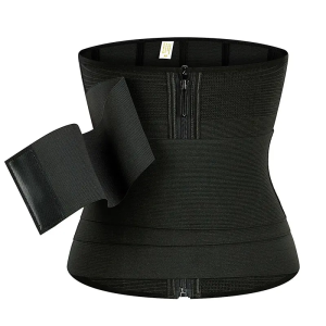 Black Elastic Wrap Bandage Belt Compression Women's Invisible Shaper View Front