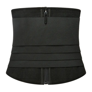 Black Elastic Wrap Bandage Belt Compression Women's Invisible Shaper View Front