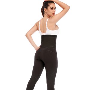 High-Elasticity Sweat Waist Trainer with Zipper Closure Back Show