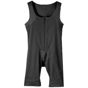 Men's Full Body High-Elastic Mesh Shapewear with Back Cross Over View