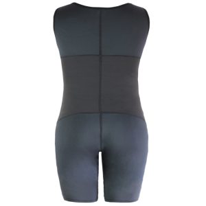 Men's High-Elastic Mesh Full Body Shapewear with 5-Layer Hooks Back View