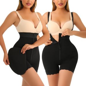 Plus Size Butt Lift Underwear with Adjustable Suspenders Pad Display