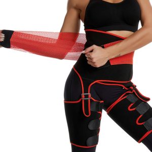 Red Detachable High-Elastic 3-in-1 Belt with Double Reinforcement Show