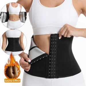 Sweat Waist Trainer with 4 Support Bars Display