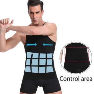 White-compression vest-control show