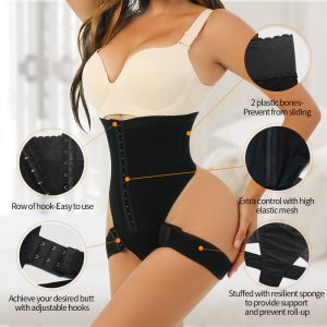 all'ingrosso Alta vita ma Lifter Tummy Control Shaper Panties dettagli gancio nero