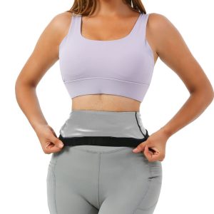 silver High-Elasticity Seamless Sweat Waist Trainer