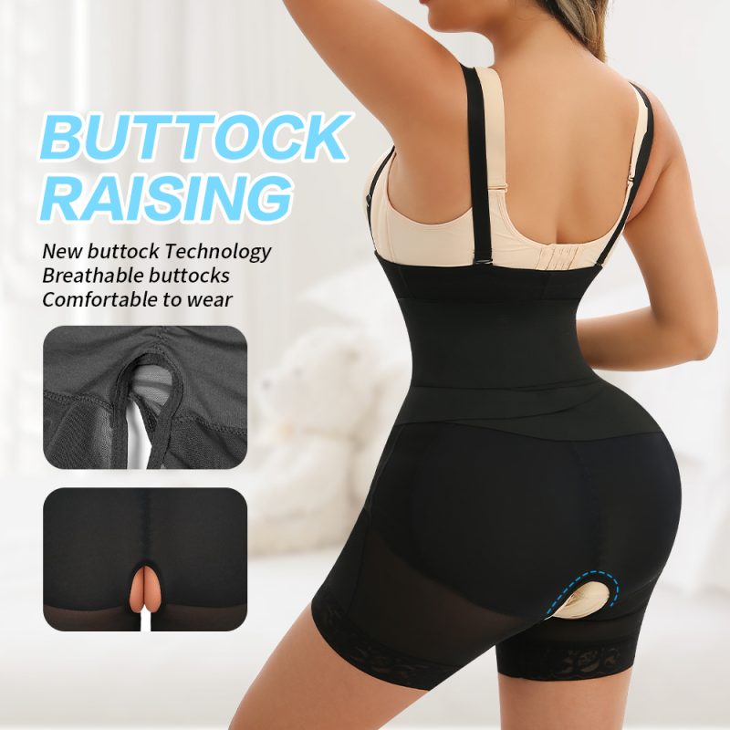 Black Detachable Belt Panty for Tummy Control and Butt Lift Back Show