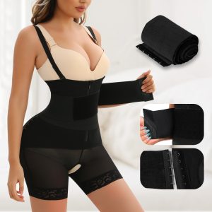 Black Detachable Belt Panty for Tummy Control and Butt Lift Belt Details