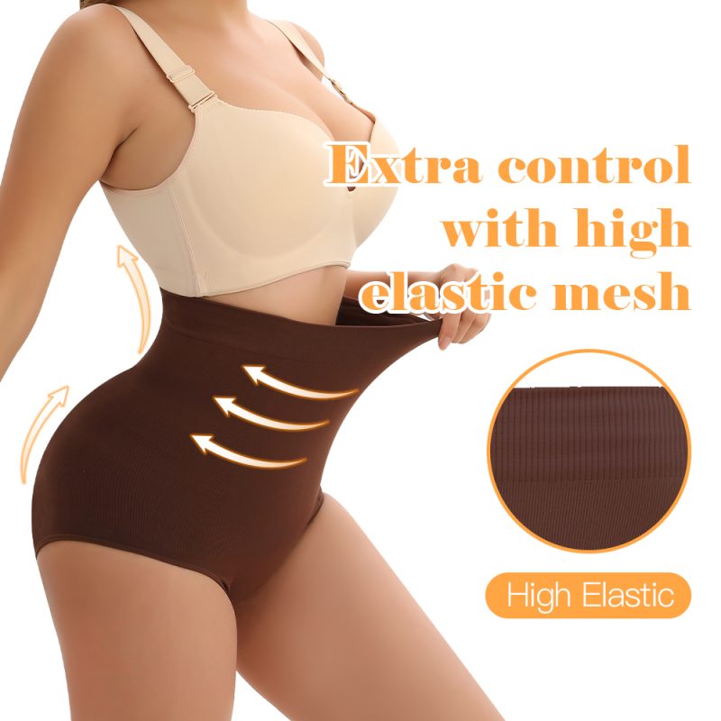 High-Waist Seamless Shapewear with Silicone Non-Slip (6)