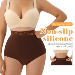 High-Waist Seamless Shapewear with Silicone Non-Slip Feature Show