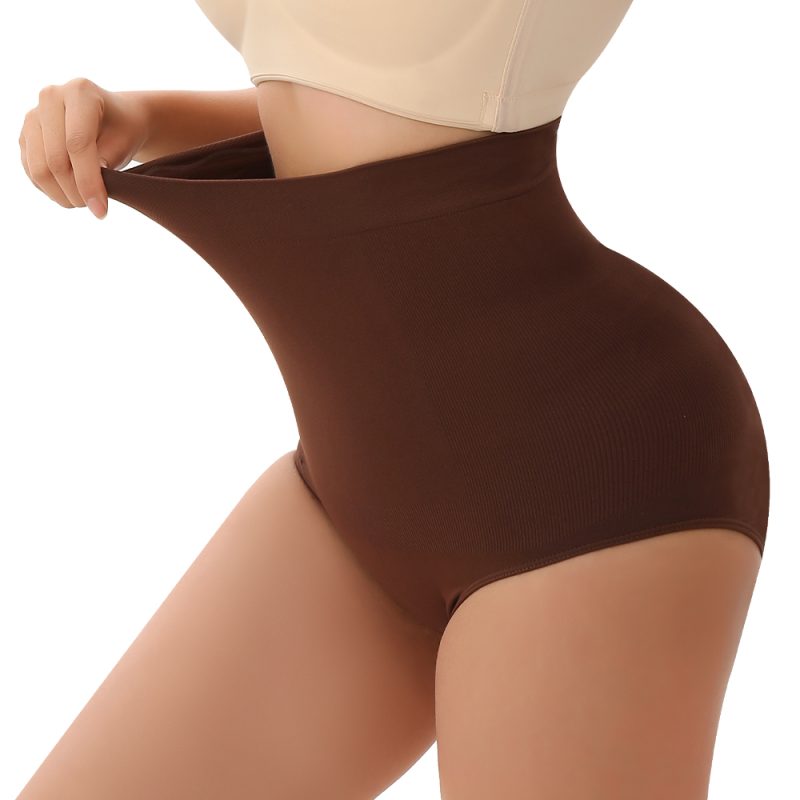 High-Waist Seamless Shapewear with Silicone Non-Slip Side View