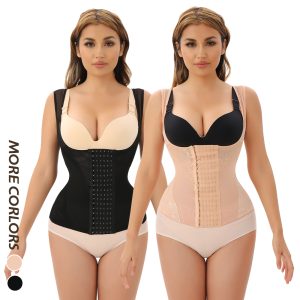 Sexy Lace Waist Trainer Vest with Cross Back Design Display