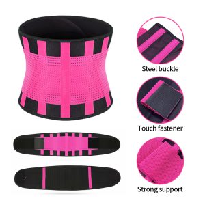 High-Elasticity Sports Protective Belt - Seven Steel Support & Sweat-Enhancing Details Show