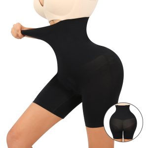 High-Waist Seamless Boxer Shapewear Pant Side View