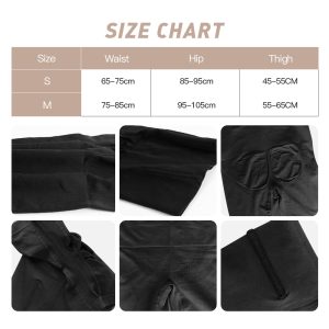 High-Waist Seamless Boxer Shapewear Pant Size Chart