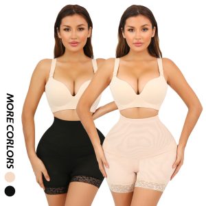 High-Waist Shapewear Bottoms with Padded Buttock Model Display