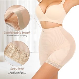 High-Waist Shapewear Bottoms with Padded Buttock SideShow