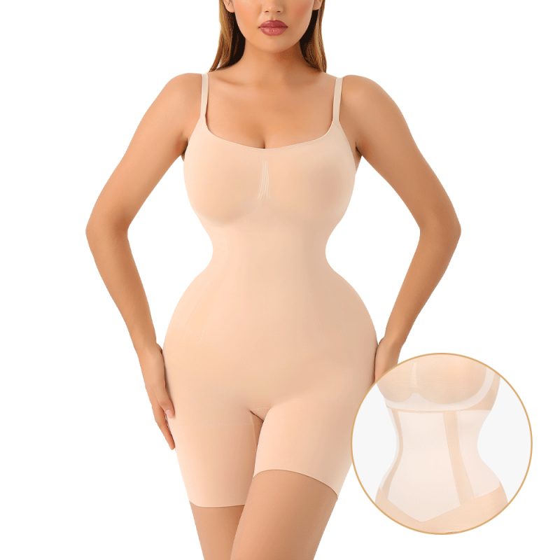 Seamless Full Body Shaper with Bust Support and Butt Lifter Waist Show