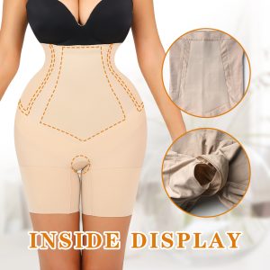 Seamless High-Waist Open-Crotch Shapewear for All-Day Comfort Front View