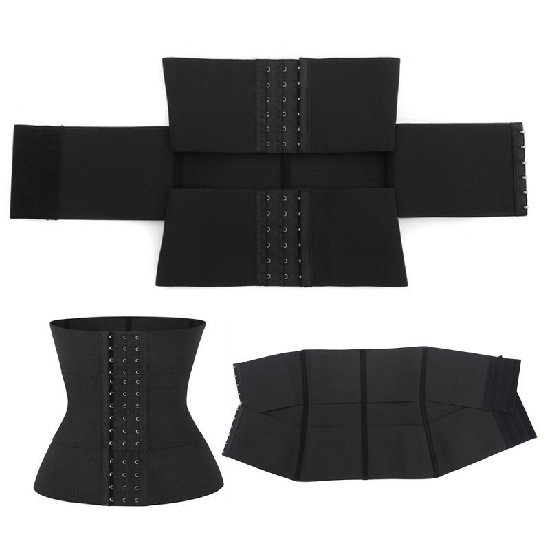 Triple Flex TightFit Waist Shaping Belt with Double Breasted Design Display