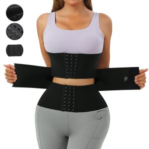 Triple Flex TightFit Waist Shaping Belt with Double Breasted Design Show