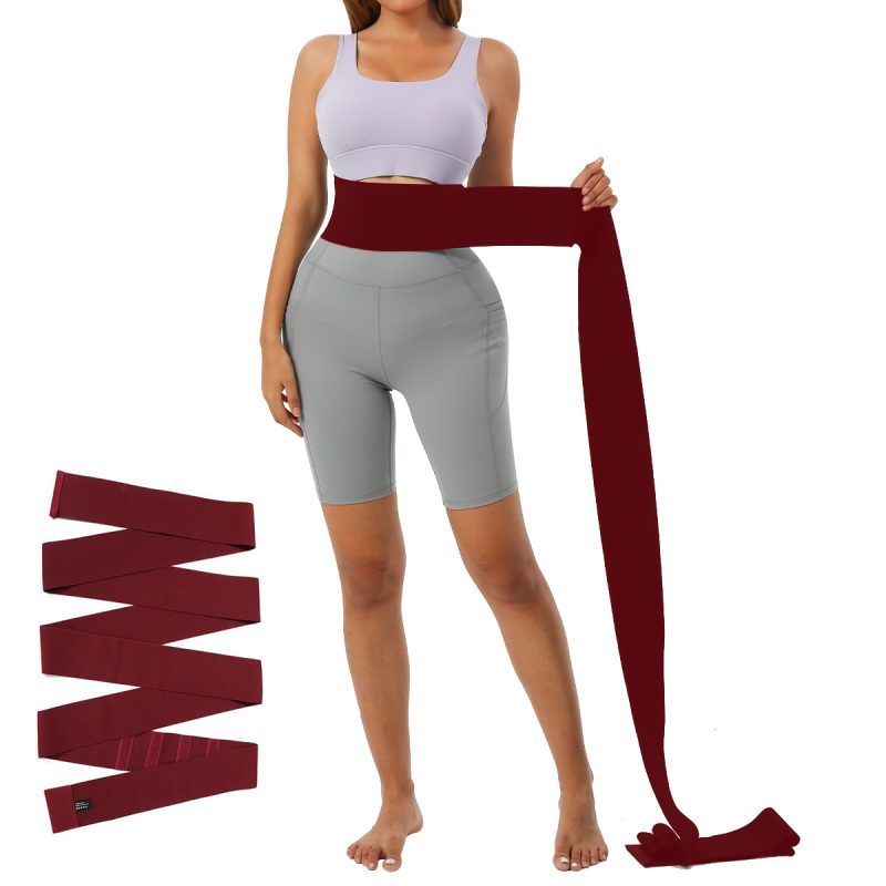 burgundy FlexiFit Adjustable High-Elasticity Waist Belt