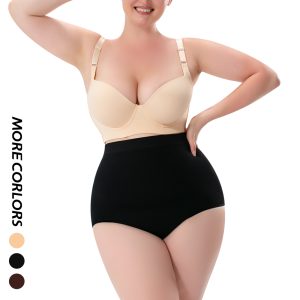 Black High Waist Shapewear Thong - Butt Lift & Seamless Design