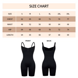 Full Body Shapewear - Seamless, Adjustable & Highly Elastic Size Chart