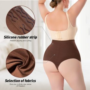 High Waist Shapewear Thong - Butt Lift & Seamless Design Back Details