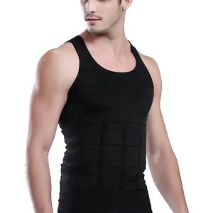 men's compression shirt sleeveless slimming vest