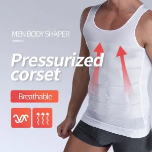 men's compression shirt sleeveless slimming vest