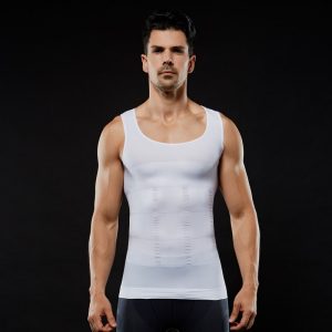 wholesale men's seamless compression shirt shapewear top