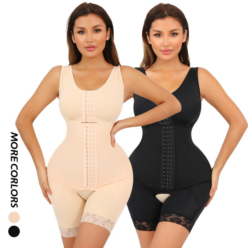 adjustable hook and eye front closure shapewear