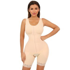 adjustable hook and eye front closure shapewear