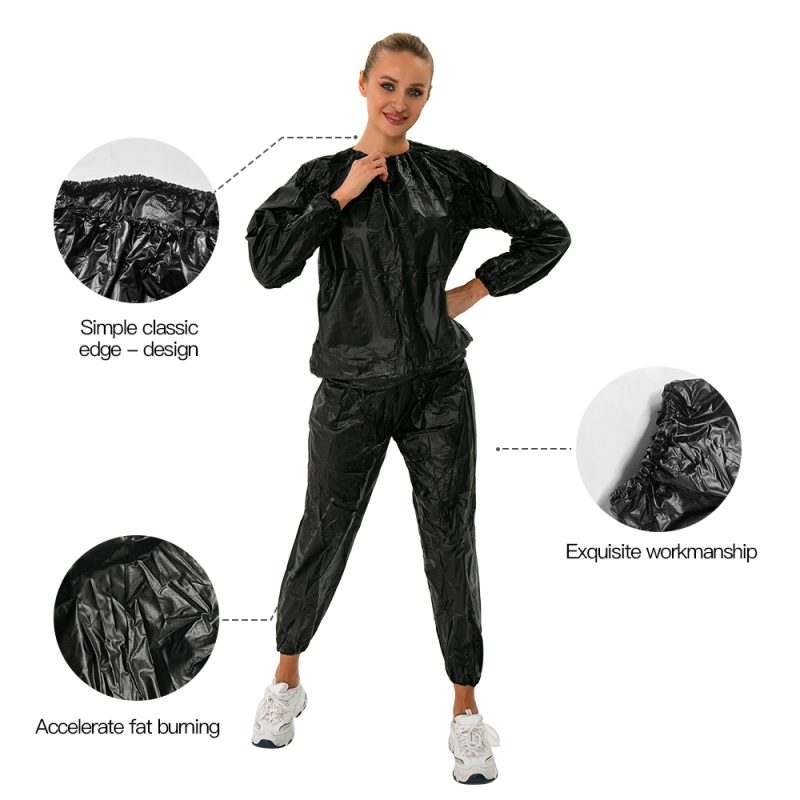 Wholesale PVC Fat-Burning Exercise Sweat Set - Image 2