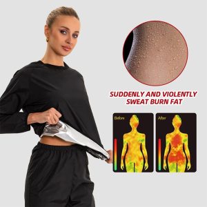 Wholesale Yoga Sauna Heated Fitness Suit Long Sleeve Long Pants Set