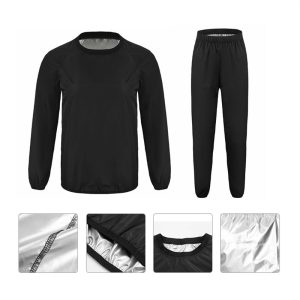 Wholesale Yoga Sauna Heated Fitness Suit Long Sleeve Long Pants Set