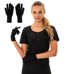 black neoprene sauna gloves