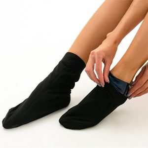 black neoprene sauna sweat socks