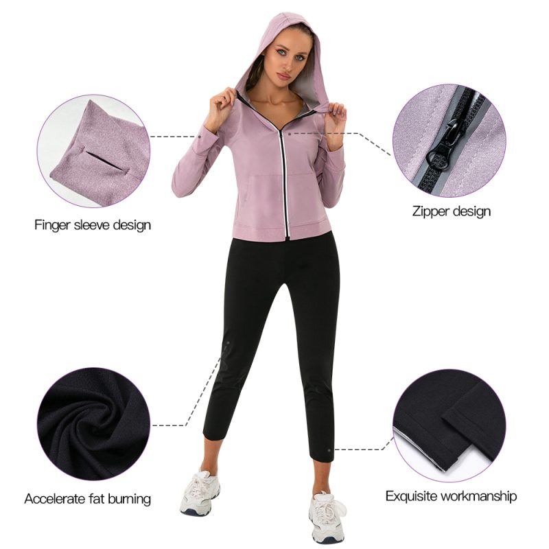 sauna sweat pants gym fitness hooded weight loss