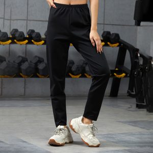 Black Sauna Sweat Pants Gym Fitness Weight Loss