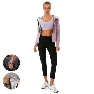 sauna sweat pants gym fitness hooded weight loss