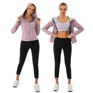 Sauna Sweat Workout Sports Jacket for Men Women