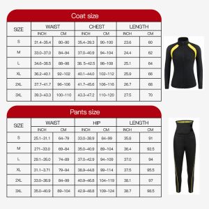 Slimming Sauna Long Sleeve Sweat Suit with Zipper for men and women