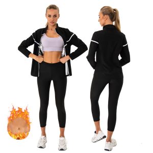 long sleeve sauna jacket top sauna pants