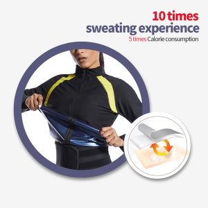 long sleeve sauna jackets sweat suit for weight loss