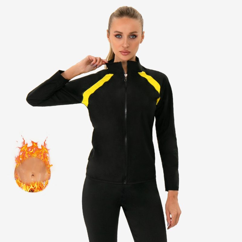 long sleeve sauna jackets sweat suit for weight loss